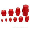 Low voltage insulator brass nut resin insulated post